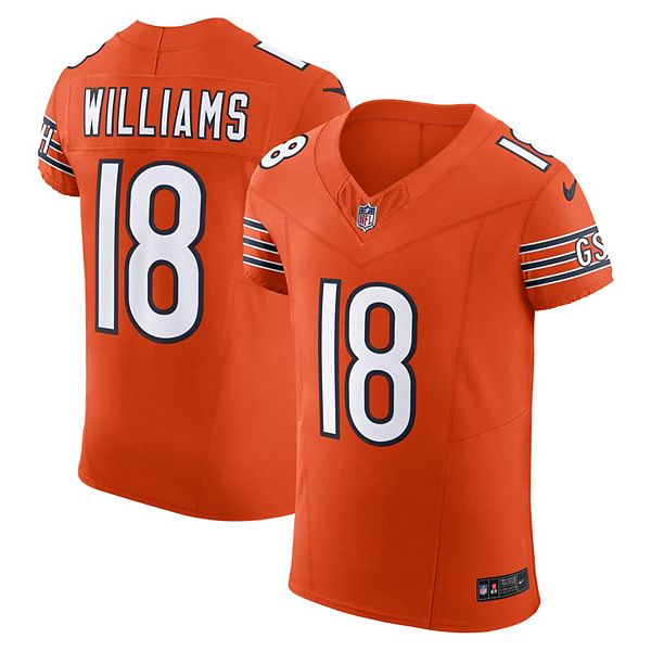 Men's Nike Caleb Williams Orange Chicago Bears Alternate Vapor F.U.S.E ...