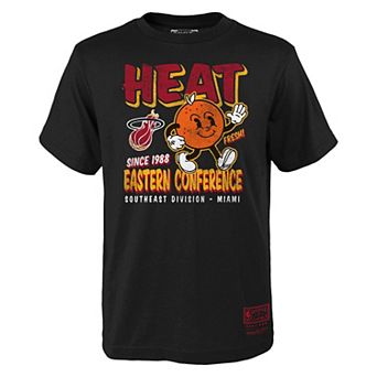 Youth Mitchell & Ness Black Miami Heat Concession Food Character T-Shirt