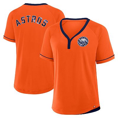 売れ筋商品|||ファナティクス カットソー トップス レディース Women's Orange Houston Astros Cooperstown Collection League Diva Raglan V-Neck T-Shirt Orange Women's Houston Astros Fanatics Orange Cooperstown
