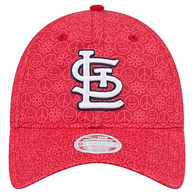 Women's New Era Red St. Louis Cardinals Don't Worry 9TWENTY Adjustable Hat