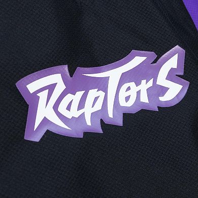 Men's Mitchell & Ness Black Toronto Raptors Throw It Back Full-Zip Windbreaker Jacket
