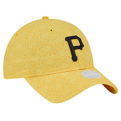 Women's New Era Gold Pittsburgh Pirates Don't Worry 9TWENTY Adjustable Hat