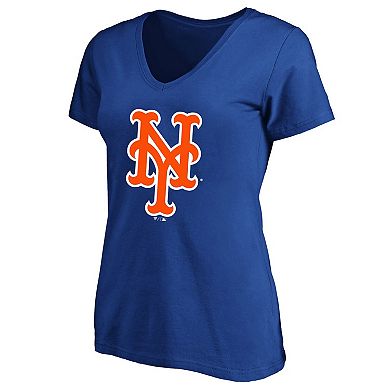 Women's Profile Juan Soto Royal New York Mets Plus Size Name & Number V-Neck T-Shirt