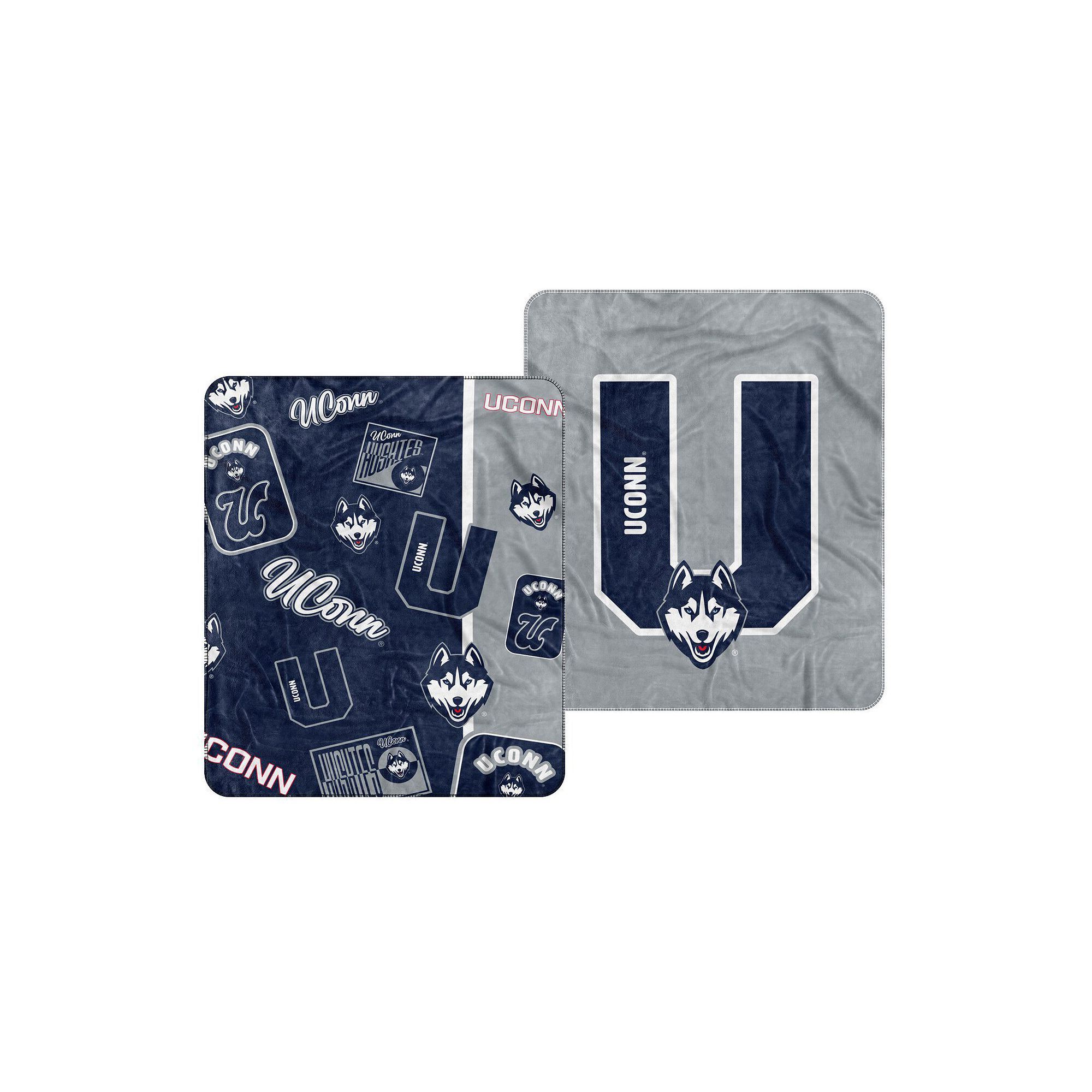 UConn Huskies 50 x 60 Dream Weave Throw Blanket, Blue