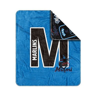 Miami Marlins 50" x 60" Dream Weave Throw Blanket