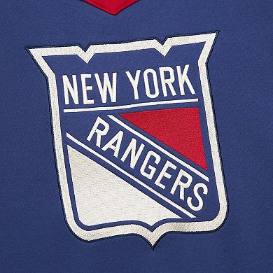 Men's Royal New York Rangers Heritage Lace-Up Pullover Sweatshirt