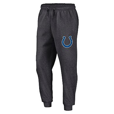 Men's Fanatics Heather Charcoal Indianapolis Colts Boost Fleece Joggers