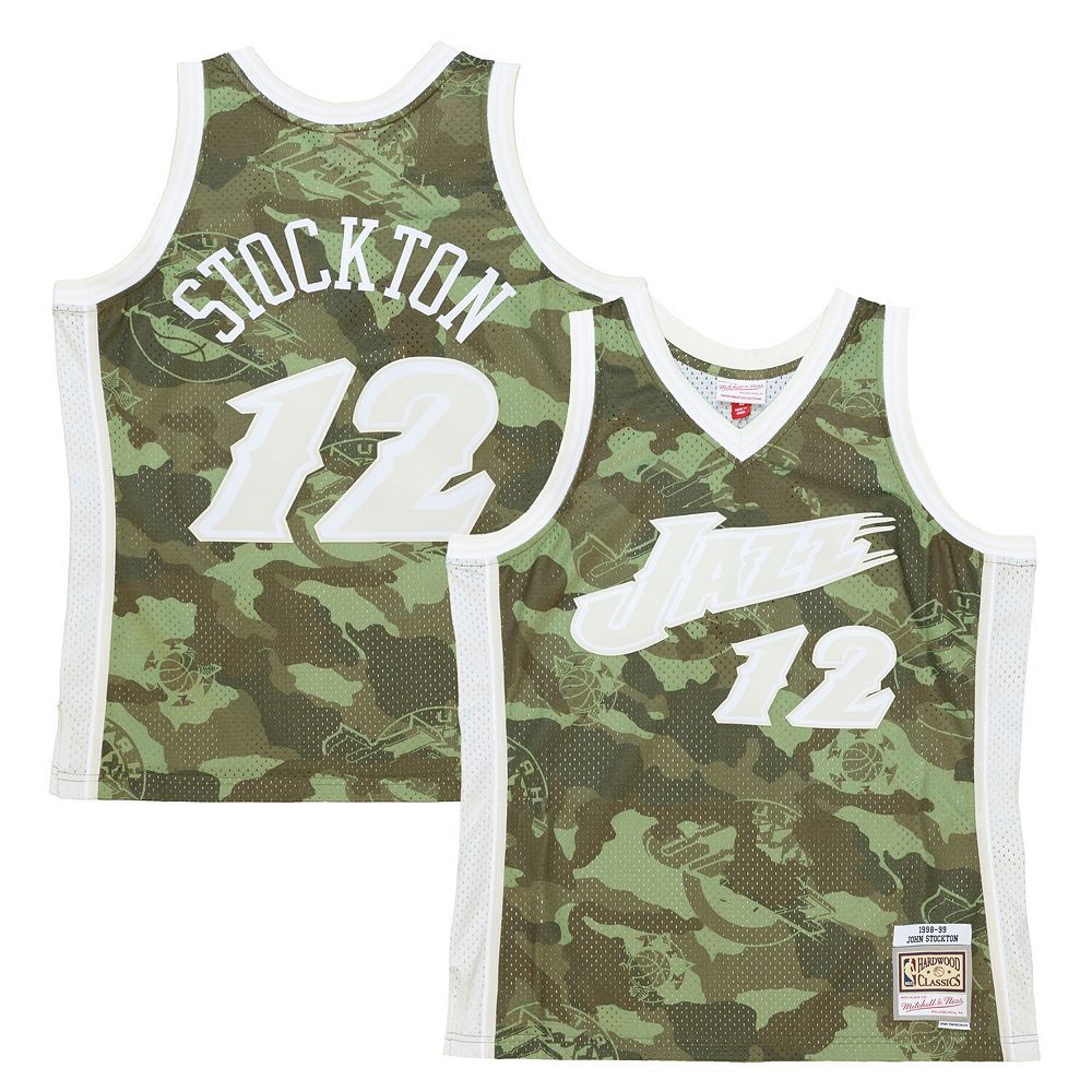 Maillot NBA Mitchell & Ness John Stockton - Utah Jazz 1996 Hardwood Classics - Taille L