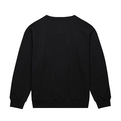 Men's Mitchell & Ness Black Philadelphia Eagles Easy Cool Pullover Sweatshirt