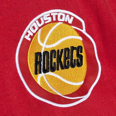 Men's Mitchell & Ness Red/Gold Houston Rockets Play By Play 2.0 T-Shirt