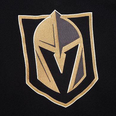 Men's Black Vegas Golden Knights Heritage Lace-Up Pullover Sweatshirt