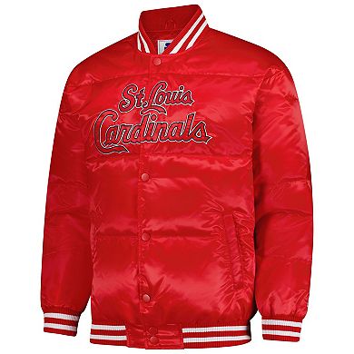 Men's Starter Red St. Louis Cardinals Full-Snap Satin Jacket