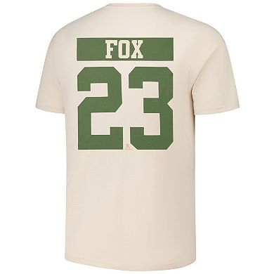 Men's Levelwear Adam Fox Khaki New York Rangers 2024 NHL Military Appreciation Richmond Delta Player Name & Number T-Shirt