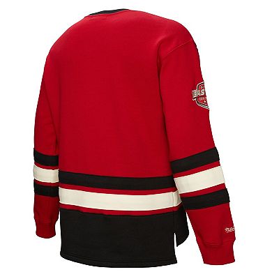 Men's Red New Jersey Devils Heritage Lace-Up Pullover Sweatshirt