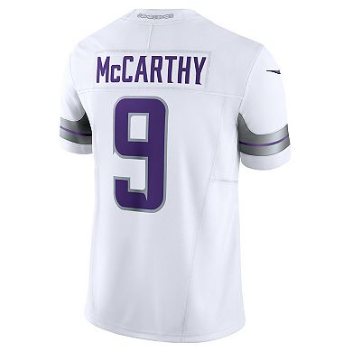Men's Nike J.J. McCarthy White Minnesota Vikings Vapor F.U.S.E. Limited Jersey