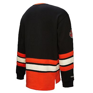 Men's Black Philadelphia Flyers Heritage Lace-Up Pullover Sweatshirt