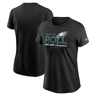 Women's Nike Black Philadelphia Eagles 2024 NFC East Division Champions Locker Room Trophy Collection T-Shirt