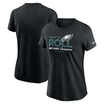 Women's Nike Black Philadelphia Eagles 2024 NFC East Division Champions Locker Room Trophy Collection T-Shirt