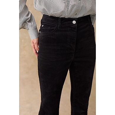 Women's NEXT Black Corduroy Flared Trousers