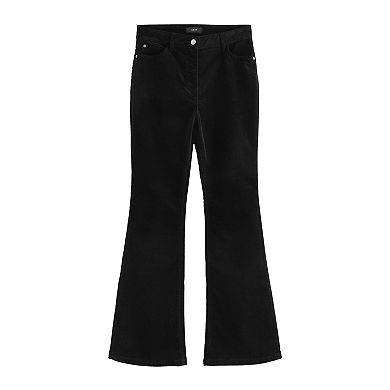 Women's NEXT Black Corduroy Flared Trousers