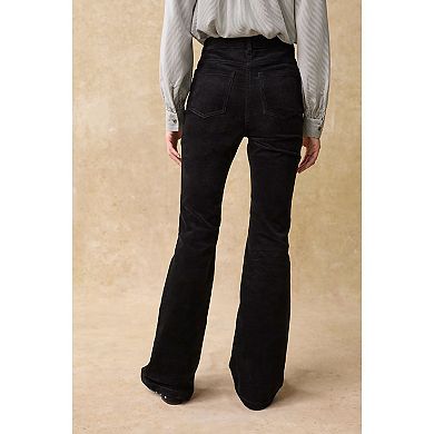 Women's NEXT Black Corduroy Flared Trousers