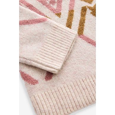 Women's NEXT Pink Blush Soft Touch Patterned Knitted Sweater