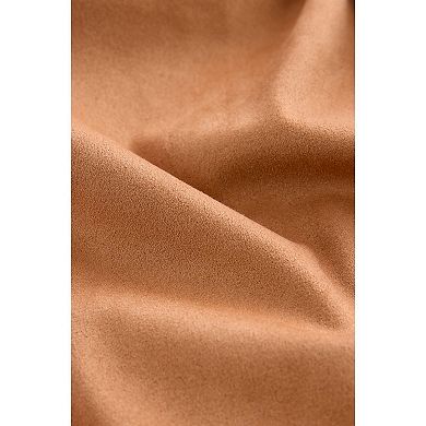 Women's NEXT Tan Brown Long Sleeve Faux Suede Shirt