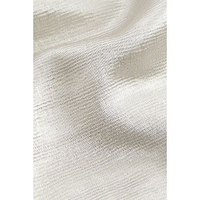 Women's NEXT Silver Satin Textured Metallic Wide Leg Trousers