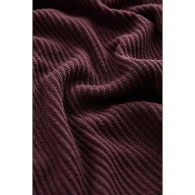 Women's NEXT Ribbed Long Sleeve Bardot Top