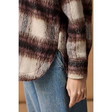 Women's NEXT Check Long Sleeve Shacket