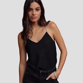 Women's NEXT Black Embellished Gem Strappy Camisole