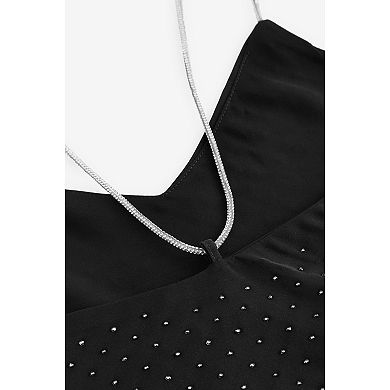 Women's NEXT Black Embellished Gem Strappy Camisole
