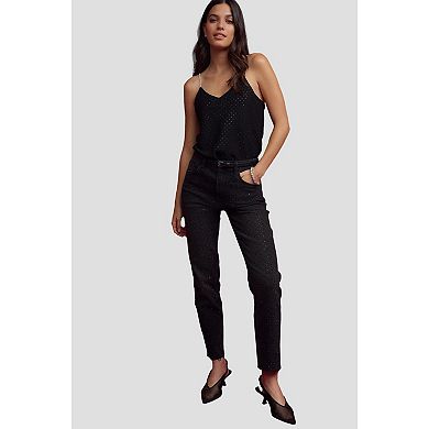 Women's NEXT Black Embellished Gem Strappy Camisole