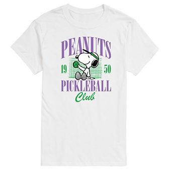 Men's Peanuts Snoopy Pickleball Club Est. 1950 Graphic Tee