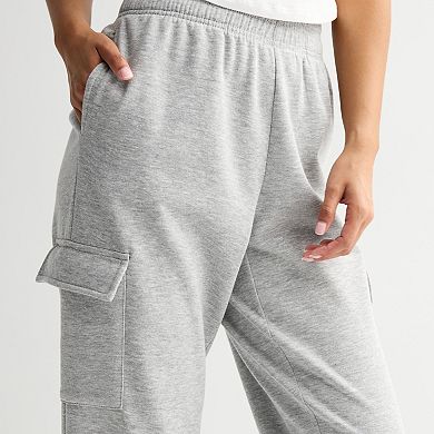 Juniors' Pink Republic Cargo Joggers Sweatpants