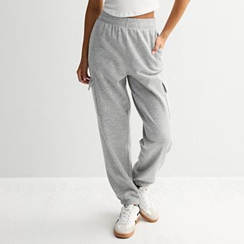 Juniors' Pink Republic Cargo Jogger Sweatpants