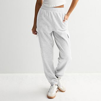 Juniors' Pink Republic Cargo Jogger Sweatpants