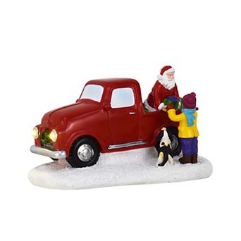 St. Nicholas Square® Village Festive Truck with Santa and Gifts Table Decor