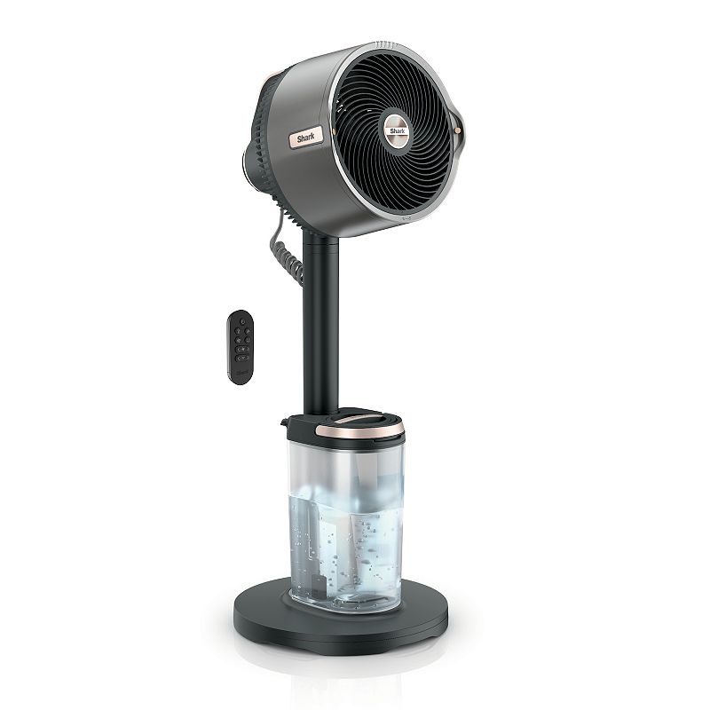 Shark - FlexBreeze Pro Mist - Indoor & Outdoor Fan with Misting System, Corded or Cordless - Charcoal Grey