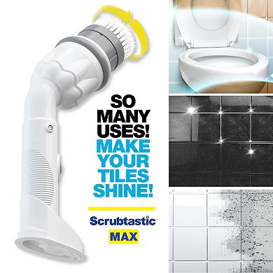 Bell+Howell Scrubtastic Max Rechargeable Handheld Power Scrubber with Bonus Brush Heads