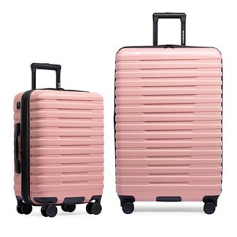 US Traveler Boren 2 pc Hardside Rugged Spinner Luggage Set