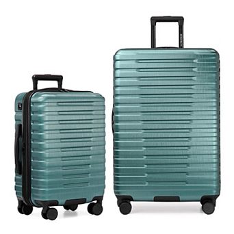 US Traveler Boren 2 pc Hardside Rugged Spinner Luggage Set