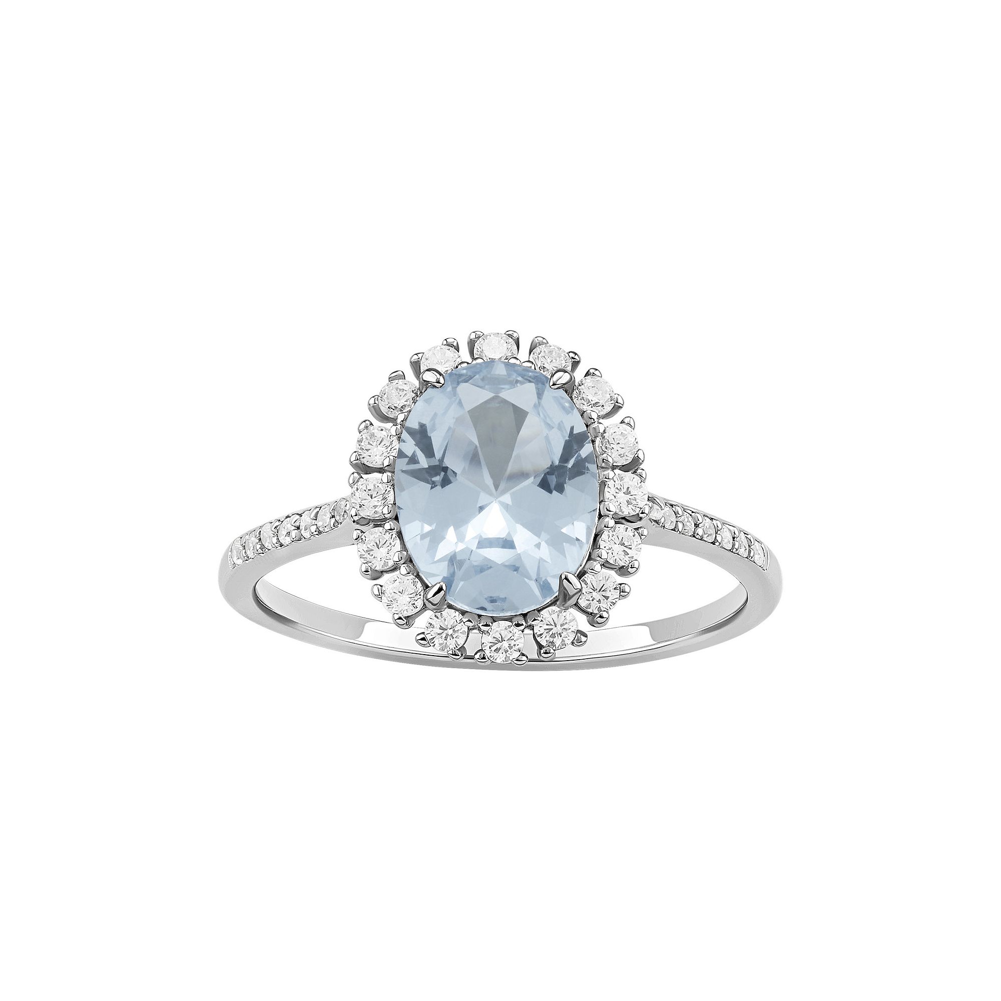 PRIMROSE Sterling Silver Pave Cubic Zirconia Band Ring, Womens, Size: 7
