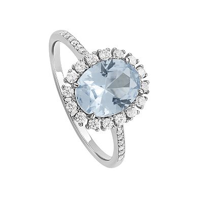 PRIMROSE Sterling Silver Pave Cubic Zirconia Band Ring