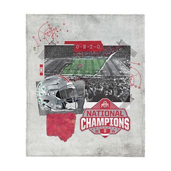 Ohio State Buckeyes NCAA 2024 FBC Champ Love Silk Touch Throw Blanket