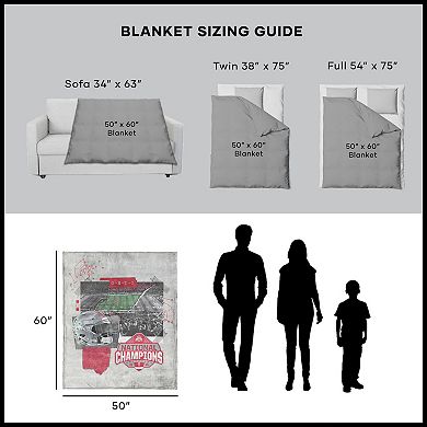 Ohio State Buckeyes NCAA 2024 FBC Champ Love Silk Touch Throw Blanket