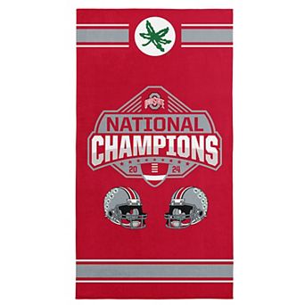 Ohio State Buckeyes NCAA 2024 FBC Parallel Beach Towel