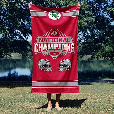Ohio State Buckeyes NCAA 2024 FBC Parallel Beach Towel