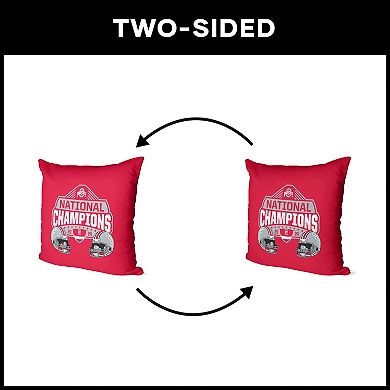 Ohio State Buckeyes NCAA 2024 FBC Champ Stance Throw Pillow