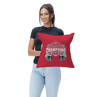 Ohio State Buckeyes NCAA 2024 FBC Champ Stance Throw Pillow